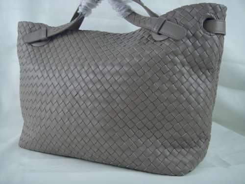 Bottega Veneta Lambskin Tote Bag 1032 grey